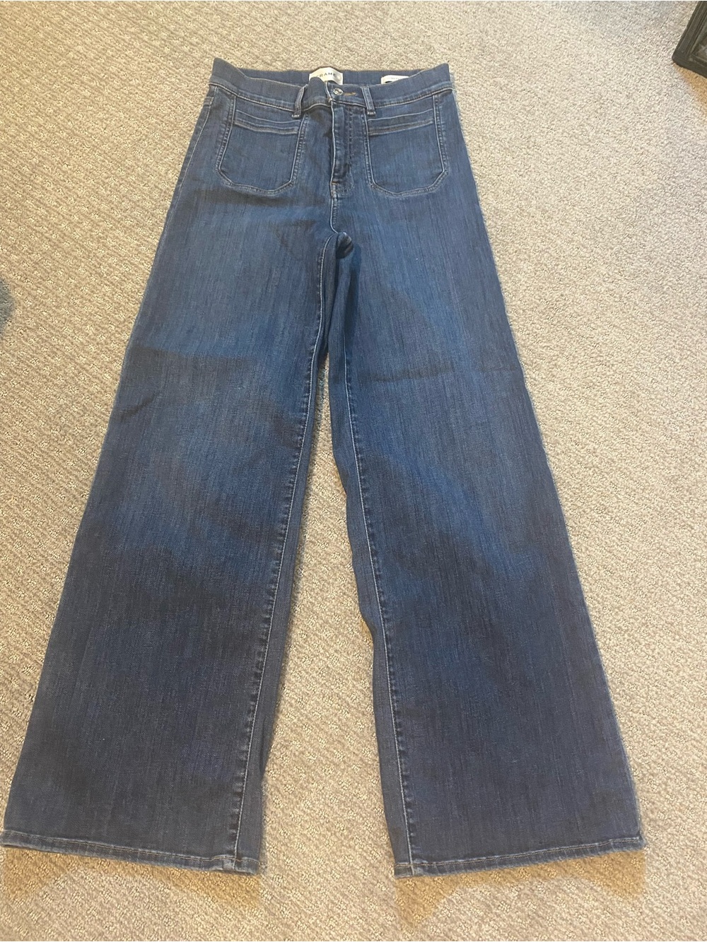 Frame Denim le slim palazzo Wide-Leg High-Rise Jeans